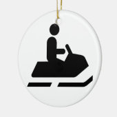 Ornement de symbole de Snowmobile (Gauche)