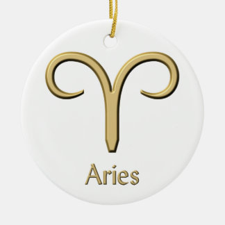 Ornement de symbole d'or de Bélier