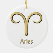 Ornement de symbole d'or de Bélier (Dos)