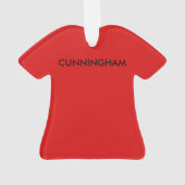 Ornement de T-shirt de tartan de Cunningham (dos)