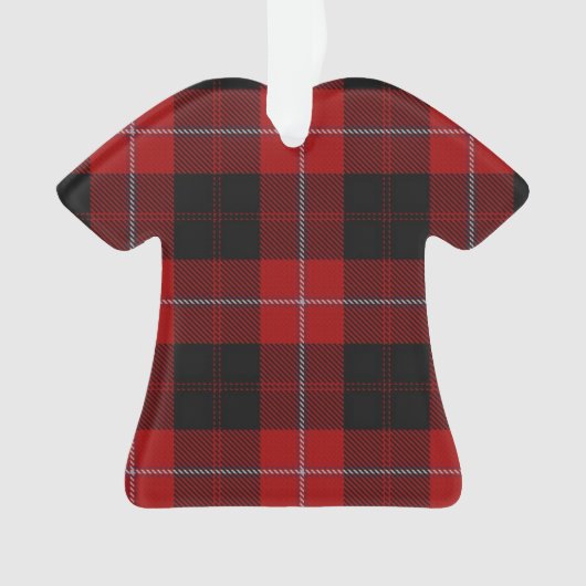 Ornement de T-shirt de tartan de Cunningham (devant)