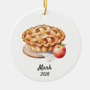 Ornement de tarte aux pommes personnalisée, Tarte