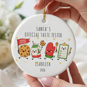Ornement de testeur de goût officiel du Père Noël