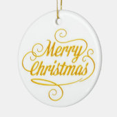 Ornement de texte élégant Noël doré (Gauche)