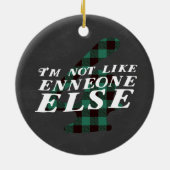 Ornement de thème de Noël d'Enneagram 4 (Dos)