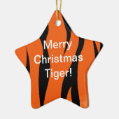 Ornement de tigre de Joyeux Noël (Gauche)