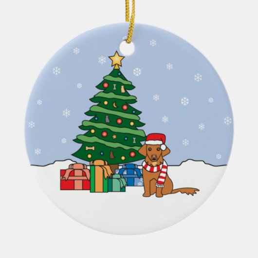 Ornement de tintement de chien d'arrêt de canard (Devant)