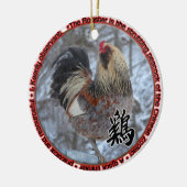 ORNEMENT DE TOTEM DE COQ (Gauche)