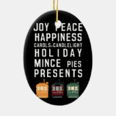 Ornement de tram de Noël (Dos)