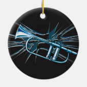 Ornement de trompettes d'argent (Dos)