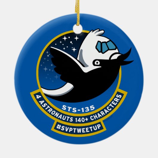 Ornement de Tweetup de parc de vue de l'espace (Dos)