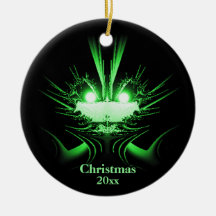 Ornement de vacances Alien inhabituel avec année