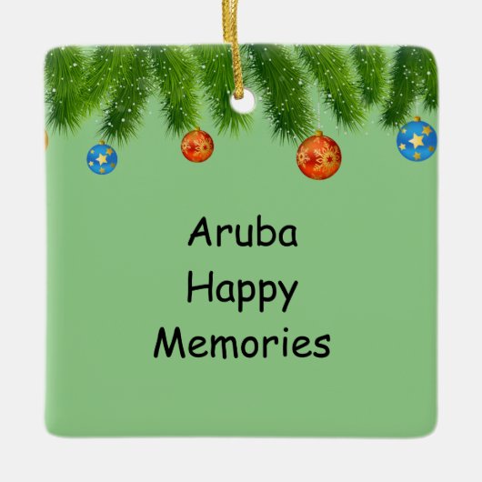 Ornement de vacances Aruba (Devant)