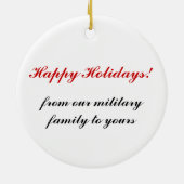 Ornement de vacances de BSF (Dos)