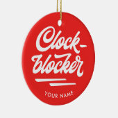 Ornement de vacances de Clockblocker (Droite)