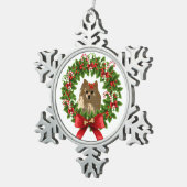 Ornement de vacances de guirlande de Pom (Vue impression)