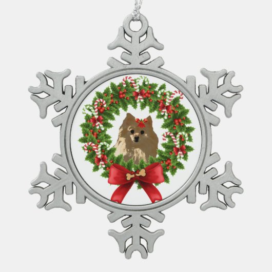 Ornement de vacances de guirlande de Pom (Devant)