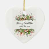 Ornement de vacances de Holly Berries (Dos)