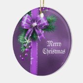 Ornement de vacances de la Bow pourpre (Gauche)