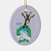 Ornement de vacances de la couronne de chèvre alpi (Droite)