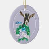 Ornement de vacances de la couronne de chèvre alpi (Droite)