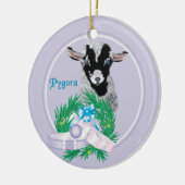 Ornement de vacances de la couronne de chèvre de P (Gauche)