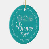 Ornement de vacances de matrices de Bunco (Droite)