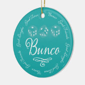 Ornement de vacances de matrices de Bunco (Gauche)