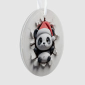 Ornement de vacances de Panda ludique (devant)