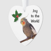 Ornement de vacances de perroquet de famille de (devant)