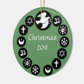 Ornement de vacances de religions du monde (Gauche)