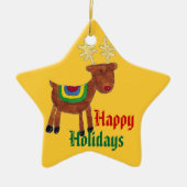 Ornement de vacances de renne (Devant)