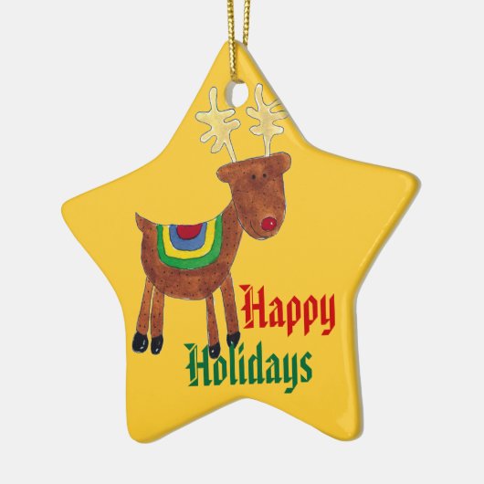 Ornement de vacances de renne (Gauche)