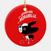 Ornement de vacances de renne de Boston Terrier (Dos)