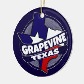 Ornement de vacances d'éclat de drapeau du Texas (Gauche)