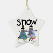 Ornement de vacances des neigeurs et des pingouins (Droite)