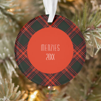 Ornement de vacances en tartan de chasse antique M