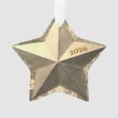 Ornement de vacances Golden Star (dos)