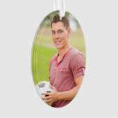 Ornement de vacances photo personnalisé (devant)