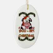 Ornement de vache à Noël MOO-rry (Droite)
