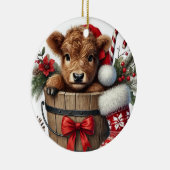 Ornement de vache de Noël Highland (Droite)