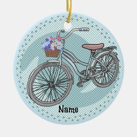 Ornement de vélo bleu (Devant)