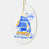 Ornement de voile, personnalisable (Gauche)