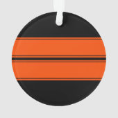 Ornement de voiture à double course orange noir (dos)