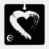 Ornement de voiture Coeur XOXO (Verso)