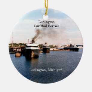 Ornement de voitures/ferries de Ludington