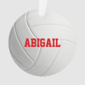 Ornement de volley-ball personnalisé (devant)