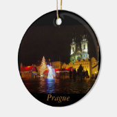 Ornement de voyage de nuit de Noël de Prague (Gauche)