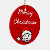 Ornement de Westie de Joyeux Noël (Droite)