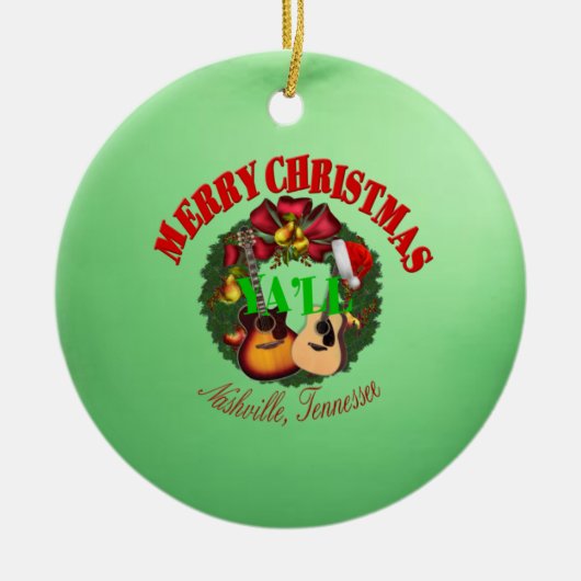 Ornement de Yall de Joyeux Noël (Devant)